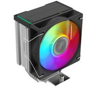 SAMA X40L ARGB Ventirad CPU, Ventilateur 100 mm PWM avec 4 Caloducs à Contact Direct, Design Tour Unique en Métal Brut, 200W TDP, Compatible Intel LGA 1700/115X/1851 & AMD AM4/AM5, Argent