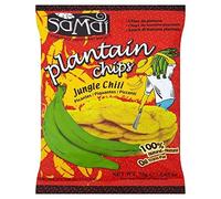 Samai - Chips de banane plantain au piment - lot de 4 sachets de 75 g