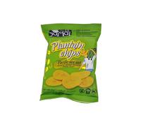 SAMAI - Chips de banane plantain salé - Sans Gluten · Certifié Casher · Magie de la Forêt Tropicale · Le Croustillant Exotique Équatorien Version Salée - le sachet de 75g - Le Lot De 4