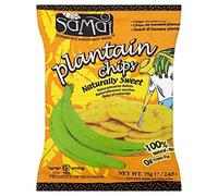 Samai - Chips de banane plantain sucrées - lot de 2 sachets de 75 g