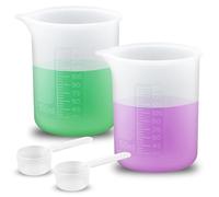 Samamoca Doseur de lessive 150 ml et cuillère doseuse de 30 ml, doseur de lessive en silicone pour machine à laver, cuillère doseuse de poudre à lessive et détergent liquide, boule de dosage précise