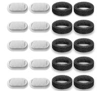 SAMANIJA Lot de 10 filtres, compatibles avec la fontaine pour animaux de compagnie Tomxcute 108 oz/3,2 L et compatible avec la fontaine à eau pour chat GIOTOHUN 64 oz/2 L avec éponges