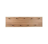 Samantha Porte-manteau Mural LED en Bois, Porte Vetement avec 9 Crochets en Métal, Porte Clé Mural et Flex Connect 75 x 30 cm