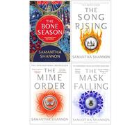 Samantha Shannon Bone Season Series 4 Livres Collection (The Bone Season, The Mime Order, The Song Rising, The Mask Falling)