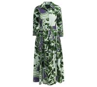 Samantha sung robe femme vert en coton stretch à imprimé floral - 06