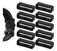 SAMANTHAHALLLTD Lot de 12 boucles de bracelet de montre en silicone - 22 mm