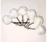 Samara Nautical Lot de 6 boutons de porte de placard en corde de jute, motif plage et bord de mer, décoration d'intérieur