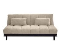 Samarra - canapé convertible clic-clac 2 places - velours côtelé - Beige