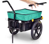 SAMAX remorque de transport / remorque de vélo pour 60 Kg / 70 litres avec attelage en vert