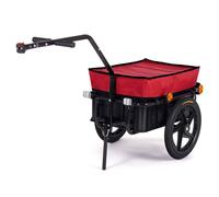 SAMAX Remorque de Vélo Chariot de Transport Bagages Cargo Trailer Bâche 60kg 70L