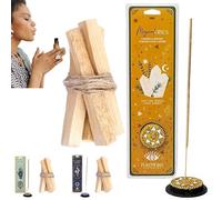 SamayZen - Encens vibrations magiques avec porte-encens + 4 bâtons sacrés | Parfums pour la maison, énergie mystique - Purifiez votre espace et votre âme avec l'énergie positive de la nature,