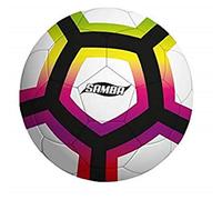 Samba Ballon de Football en PVC Type Cuir 21 cm hexagone Multicolore