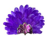 Samba - Bijou de cheveux pour femme - Carnaval - Tendance - Tendance - Costume de carnaval - Avec plumes - Classique - Brésil, O violet, taille unique