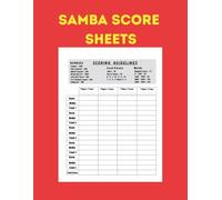 Samba Score Sheets: 120 Large Score Pads for Scorekeeping to Keep On Track All Scores for Card Game Lovers