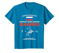 Sambo Dagestan Lutte Drapeau Russe T-Shirt