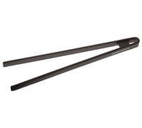 Sambonet 51595B03 Pince de Cuisson, Idéal pour servir les Snacks et Pâtisseries, Poignée Anti-dérapante, Résiste aux températures jusqu'à 200 degrés, Silicone Alimentaire, Noire, 29 cm