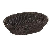 Sambonet Corbeille A' Pain Ovale Cm. 25X19 H. 6,5 Polyrattan Noir