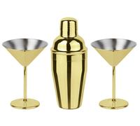 Sambonet Paderno Set à cocktail Paderno Martini Gold 3 pièces