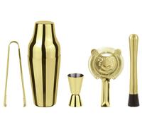 Sambonet Paderno Set à cocktail Parisian Gold 5 pièces