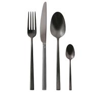 SAMBONET Rock Diamond Noir Ensemble De Couverts 24 Pièces PVD Acier Inox