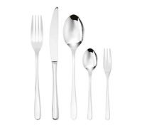 Sambonet Taste 52553-G6 Service de table en acier inoxydable 18/10, pour 12 personnes, 30 pièces : 6 fourchettes, 6 cuillères, 6 couteaux, 6 cuillères à café, 6 fourchettes à dessert, passe au