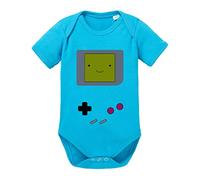 Sambosa Game Smile Body PS bébé Coton Bio Proverbes Station Barboteuses Garçons et Filles 0-12, Größe2:62/2-3 Mois, Baby:Turquoise