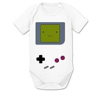 Sambosa Game Smile Body PS bébé Coton Bio Proverbes Station Barboteuses Garçons et Filles 0-12, Größe2:56/0-2 Mois, Baby:Blanc