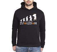 Sambosa Son Fils Goku Evolution Sweat à Capuche pour Homme Goku Dragon Master Fils Ball Vegeta Tortue Roshi DB - Noir - S