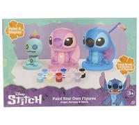 Sambro International Limited CyP Brands Stitch Lot de 3 figurines en plâtre, activités créatives, multicolore, produit officiel