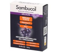 Sambucol Immuno Forte Gélules Avec Vitamine C Et Zinc Sureau Noir 30 Pièces