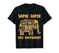 Same Same But Different Thailand Bangkok Holiday Inscription en allemand T-Shirt