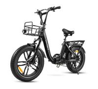 Samebike C05 Pro Vélo électrique 20"" - Moteur 500W - Batterie 36V/13Ah - Autonomie 100km - Shimano 7 Vitesses - Pneus 20*4"",Noir