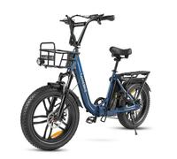 Samebike C05 Pro Vélo électrique 20""- Moteur 500W - Batterie 36V/13Ah - Shimano 7 Vitesses - Frien à disque - Pneus 20*4“ Bleu