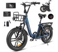 Samebike C05Pro - Vélo électrique - Moteur 500W - Batterie 36V 13Ah 35KM/h - Autonomie 70km - Shimano 7 Vitesses - Bleu marine