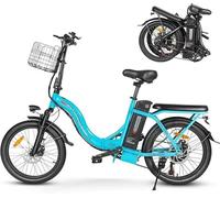 Samebike Cy20-Ft-Lb 250w E-Bike 20 Inch Fat Tyre Folding Bike 36 V/13 Ah Battery, Maximum Range Up To 60-110 Km, Off-Road Mountain, Multicolore