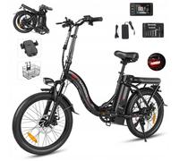 samebike CY20-Vélo électrique pliable- Moteur 350W Batterie 36V 12Ah-Autonomie 60Km-Noir