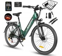 SAMEBIKE - RS-A01 Pro-T - Vélo Électrique - Moteur 500W - Batterie 36V 15Ah - Vitesse Max 25km/h - 90KM Autonomie - vert