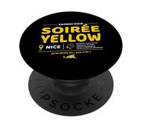 Samedi Soir Soirée Yellow, ca Te dirais de Pas Venir ! Brice PopSockets PopGrip Adhésif