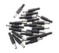 SameeHome 20 pcs Noir 2,5 mm x 5,5 mm DC Male Plug Adaptateur
