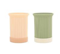 SameeHome Étagère à Couverts Plan de Travail Porte-Ustensiles Pot pour Comptoir de Cuisine Couverts Étagère à Couverts Organisateur de Rangement 2 Pièces PP