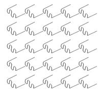 SameeHome Lot de 500 tiges de soudure à chaud Agrafes en plastique pour réparation de pare-chocs arbre 0,6 mm