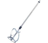 SameeHome Mélangeur de peinture et agitateur pour agitateur de perceuse tige mélangeur de mortier de béton, argent