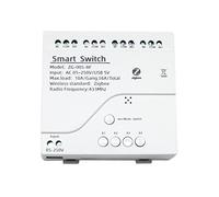 SameeHome Module d'interrupteur de lumière intelligent Zigbee 4 canaux CA 85-250 V RF433 qui reçoit des relais 10 A qui fonctionnent avec l'assistant, Tuya Smart Life