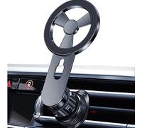 SAMERIO Neuf Magsafe Support De TéLéPhone MagnéTique De Support De Voiture pour Voiture, Mains Libres Support De TéLéPhone De Voiture Berceaux pour Iphone 14/13/12 Pro Max Plus Mini (L-Black)