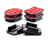 Sametop Fixation Adhésif 3M Autocollant Support Casque Sticker Attache Incurvées Plates Compatible avec GoPro Hero 13 12 11 10 9 8 7 6 5 Session DJI Caméras d'action - 6 Paquets