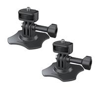 Sametop Fixation de Adhésif Casque Flexible Attache 3M Autocollant Sticker Compatible avec GoPro Hero 13 12 11 10 Max 9 8 7 6 Session Insta360 X5 X4 X3 X2 One DJI Osmo Caméras d'action (2 Paquets)