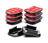 Sametop Support Adhésif Attache 3M Autocollant Fixation Casque Sticker Incurvées Plates Compatible avec GoPro Hero 13 12 11 10 9 8 7 6 5 Session DJI Caméras d'action - 8 Paquets