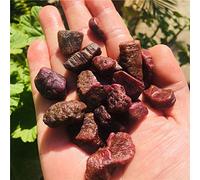 SAMEZA Pierres précieuses brutes Rubis Rouge Naturel spécimen de Pierres minérales Cristaux de Quartz Naturel, 100 g