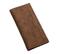 SAMEZA Portefeuille pour Homme Long et Tendance avec Boucle magnétique et enveloppe, Grande capacité, Portefeuille de Poche Multi-Cartes, Marron Clair, 1