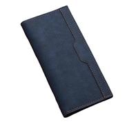 SAMEZA Portefeuille pour Homme, Long, Tendance, avec Boucle magnétique et enveloppe, Grande capacité, Portefeuille de Poche Multi-Cartes, Bleu, 1